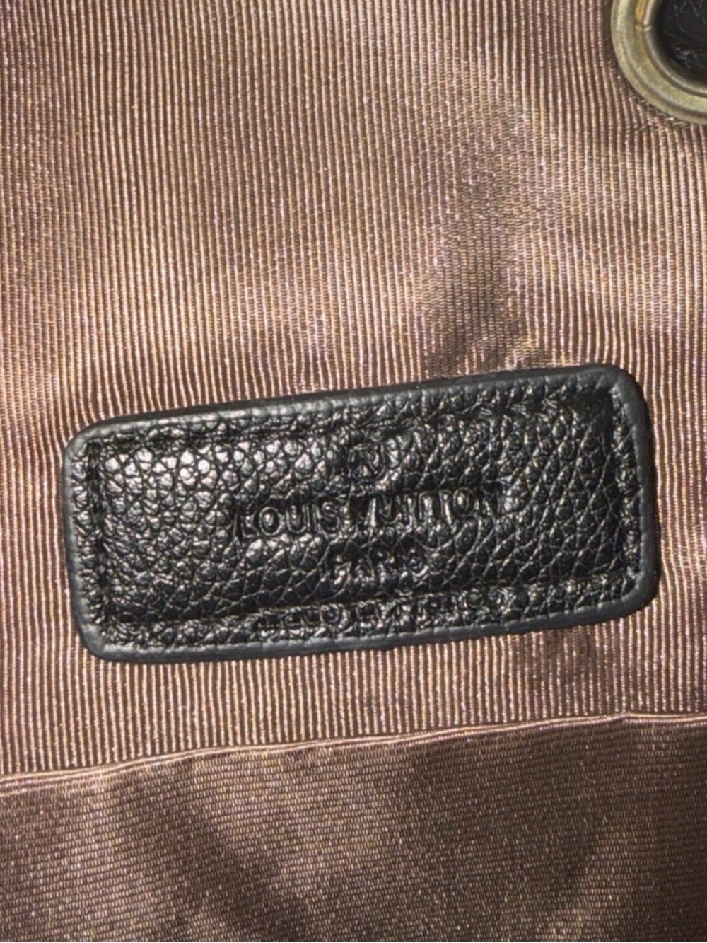 Black Embossed Monogram Backpack - Picture 4 of 4